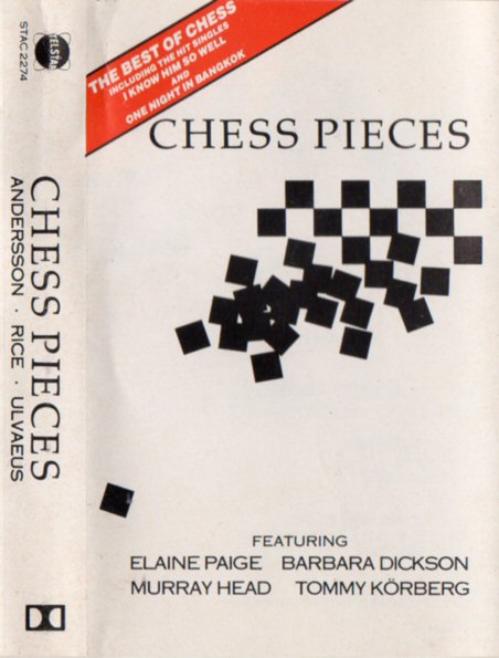 ABBA CHESS Pieces Original cassette Telstar Mint Condition UK