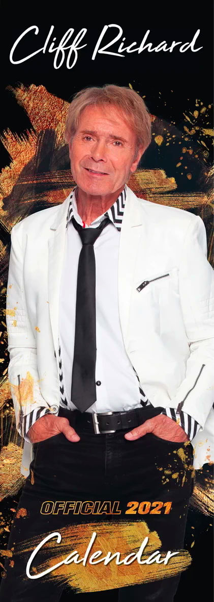 Official Cliff Richard Slim Calendar 2021