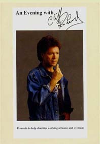 An Eveninmg With Cliff '89 Programme